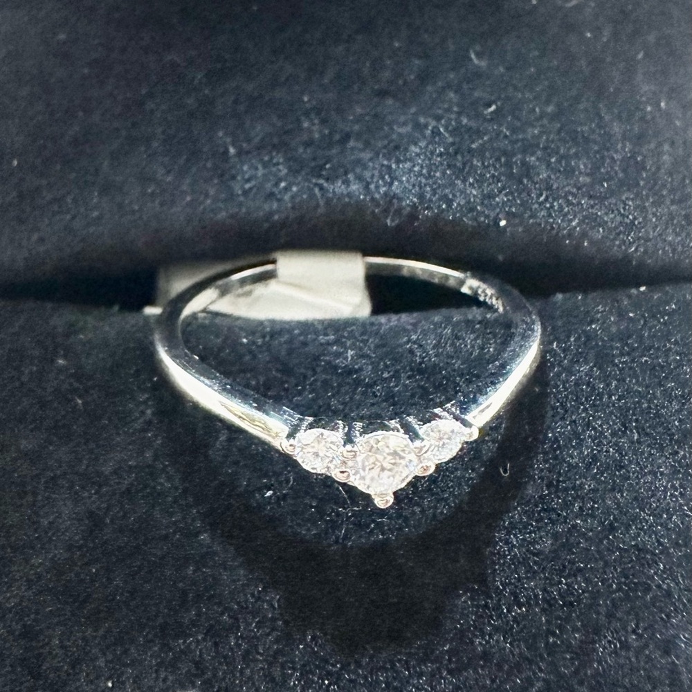 Moissanite Wedding Band Three Stone Anniversary Ring Guard Round GRA Certified - Picture 13 of 17